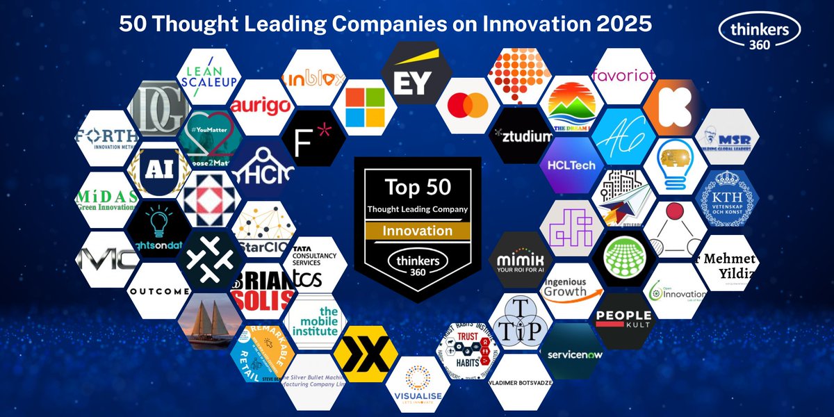 Thinkers360 (@thinkers360) on Twitter photo 50 Thought Leading Companies on Innovation 2025 thinkers360.com/50-thought-leaโฆ
Feat <a href="/briansolis/">Brian Solis</a> <a href="/gijsvanwulfen/">Gijs van Wulfen</a> <a href="/andrewconstabl9/">Andrew Constable MBA</a> <a href="/noookophile/">Dennis Sherwood</a> <a href="/AgoryachAlex/">Alex Goryachev</a> <a href="/tondobbe/">Ton Dobbe</a> <a href="/innovate/">Braden Kelley</a> <a href="/ITTransLeaders/">DIGITAL TRANSFORMATION LEADERS - M. Nadia Vincent</a> <a href="/nyike/">Isaac Sacolick</a> <a href="/PaulSloane/">Paul Sloane</a> <a href="/TrulsBerg/">Truls Berg</a> <a href="/jhagel/">John Hagel</a> +
#InnovationLeaders #ThoughtLeadership #B2B 50 Thought Leading Companies on Innovation 2025 thinkers360.com/50-thought-leaโฆ
Feat <a href="/briansolis/">Brian Solis</a> <a href="/gijsvanwulfen/">Gijs van Wulfen</a> <a href="/andrewconstabl9/">Andrew Constable MBA</a> <a href="/noookophile/">Dennis Sherwood</a> <a href="/AgoryachAlex/">Alex Goryachev</a> <a href="/tondobbe/">Ton Dobbe</a> <a href="/innovate/">Braden Kelley</a> <a href="/ITTransLeaders/">DIGITAL TRANSFORMATION LEADERS - M. Nadia Vincent</a> <a href="/nyike/">Isaac Sacolick</a> <a href="/PaulSloane/">Paul Sloane</a> <a href="/TrulsBerg/">Truls Berg</a> <a href="/jhagel/">John Hagel</a> +
#InnovationLeaders #ThoughtLeadership #B2B