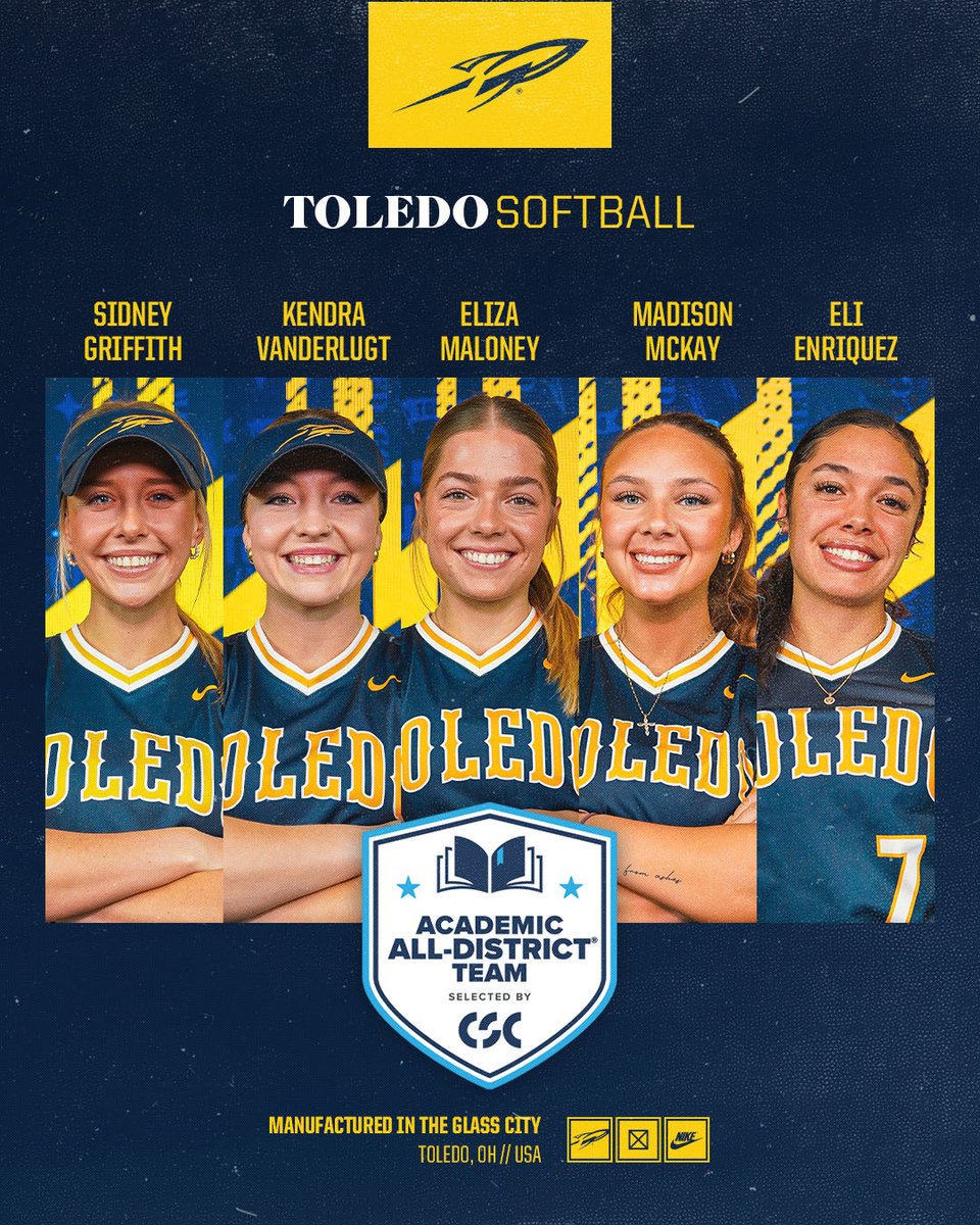 Congratulations to our 5⃣ CSC Academic All-District Team members! 👏

📰 tinyurl.com/24zbdaf8

#TeamToledo