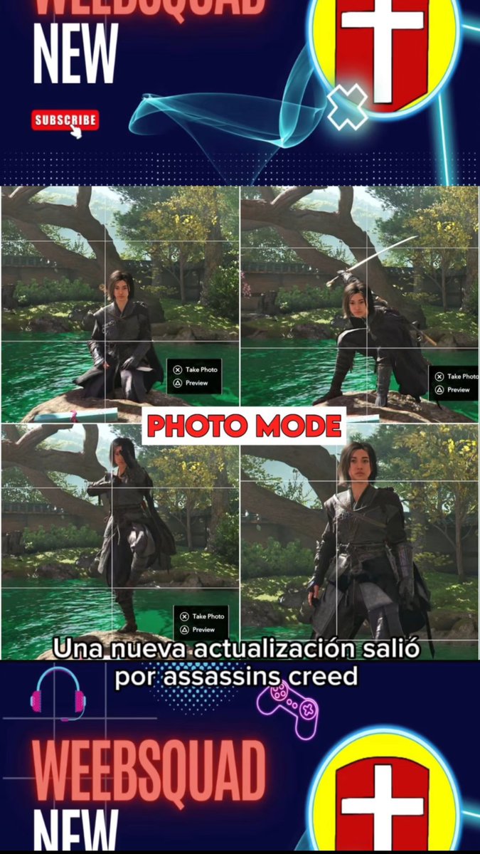 WeebSquad's tweet photo. #ubisoft saco una nueva #actualización llego a #assassinscreedshadows arreglo bugs y el #parcore también llego #photomod https://t.co/B5NTaEILX9
