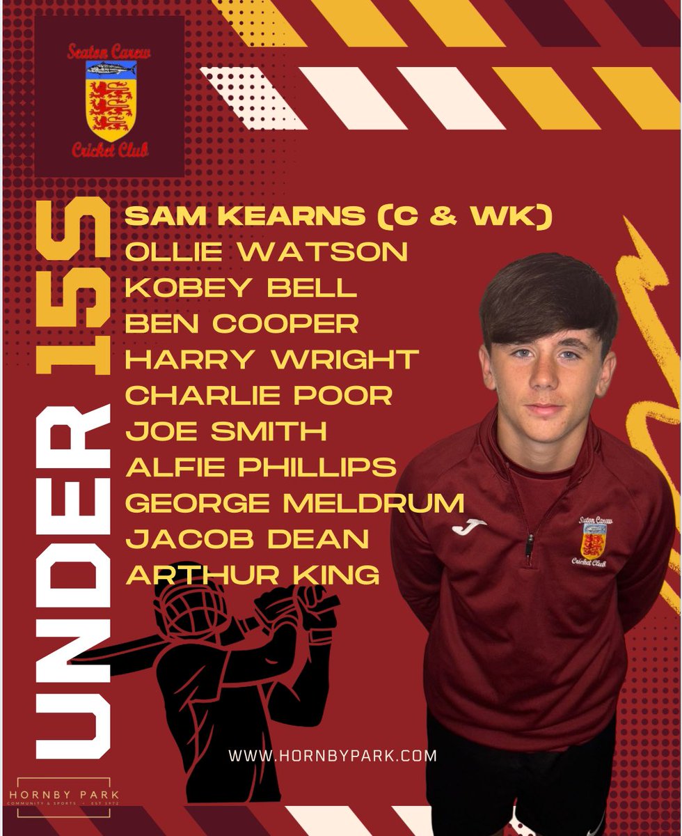 SeatonCarewCC's tweet photo. Tomorrow night our U15s travel to @N_AycliffeCC in the Chester Cup.
It’s a 6pm start and here’s how they’ll line up. #3LAC https://t.co/68EX7fGLJT
