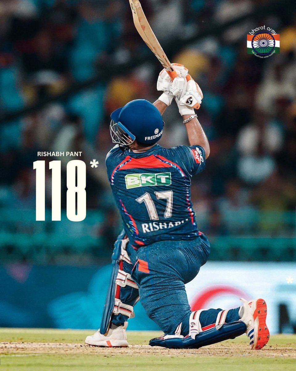 thebharatarmy's tweet photo. Champion player @RishabhPant17 🫡🧿

#rishabhpant #bharatarmy #coti #ipl https://t.co/G6flP4NYbk