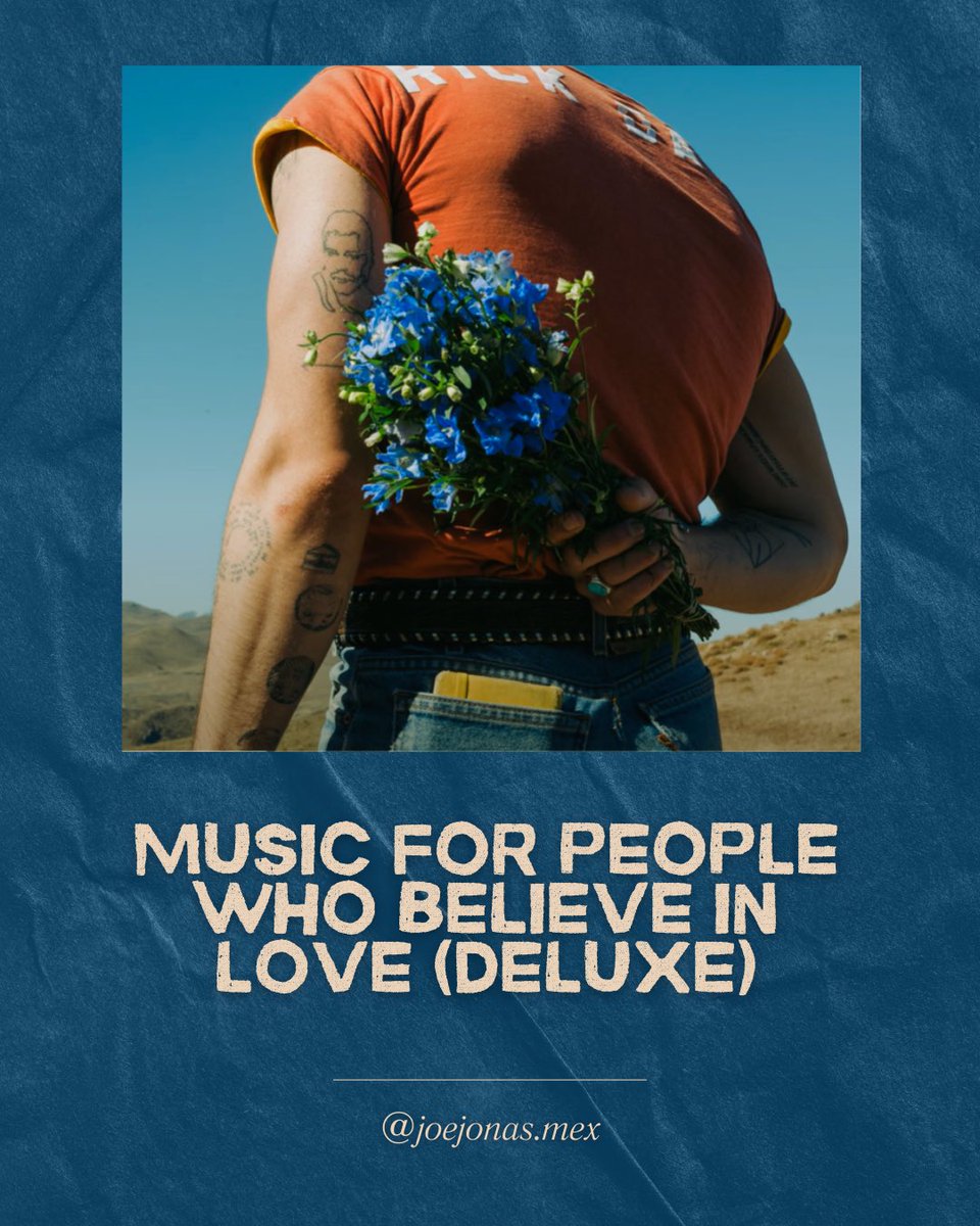 Hoy nos despertamos con la noticia de que Joe Jonas lanzó la edición deluxe de ‘Music For People Who Believe In Love’. Esta versión incluye el nuevo tema ‘Water Under The Bridge’ y versiones en vivo de ‘Heart By Heart’, ‘What This Could Be’ y ‘Honey Blonde’ grabadas para Vevo. 💛