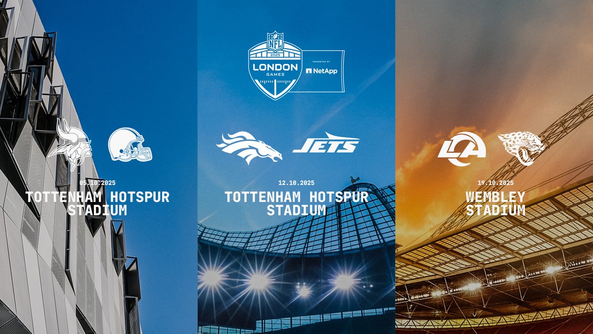 ๐๏ธโ๏ธ๐๏ธ (@sportsbreakscom) on Twitter photo As an official partner of the <a href="/NFLUKIRE/">NFL UK & Ireland</a>, weโre pleased to announce we are now on sale with ticket and hotel packages for all 2025 NFL London games taking place this October.
If you fancy seeing the likes of New York Jets, Los Angeles Rams and Minnesota Vikings, visit the link to As an official partner of the <a href="/NFLUKIRE/">NFL UK & Ireland</a>, weโre pleased to announce we are now on sale with ticket and hotel packages for all 2025 NFL London games taking place this October.
If you fancy seeing the likes of New York Jets, Los Angeles Rams and Minnesota Vikings, visit the link to