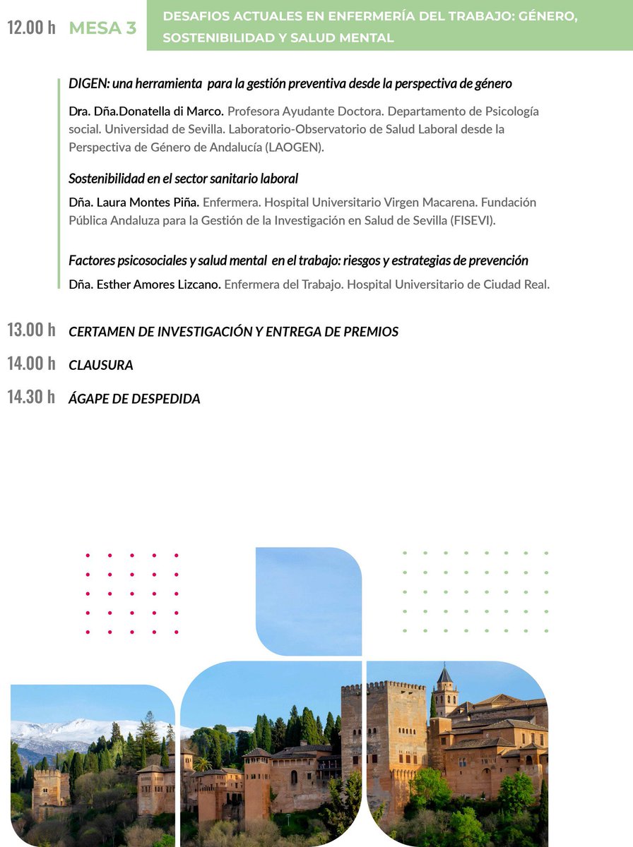 👉<a href="/_ASANDET/">ASANDET</a> organiza las III Jornadas Andaluzas de Enfermería del Trabajo, de cuyo comité organizador forma parte el vocal del trabajo del COEJ, Adrián Fernández. 

📅13 de junio 
📍 Hospital Universitario Clínico San Cecilio (Granada)

Más info: 
enfermeriadeltrabajo.com/iii-jornada-an…
