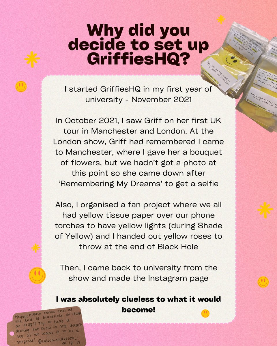 From Stan Twitter to Stadiums, meet Callum – the passionate force behind <a href="/griffieshq/">griffieshq has vertigo😵‍💫</a> ⭐️

What began as a project in his uni dorm has grown into the go-to hub for Griff fans: think tour takeovers, Zoom parties, and real-life friendships around the world.

He’s interviewed Griff
