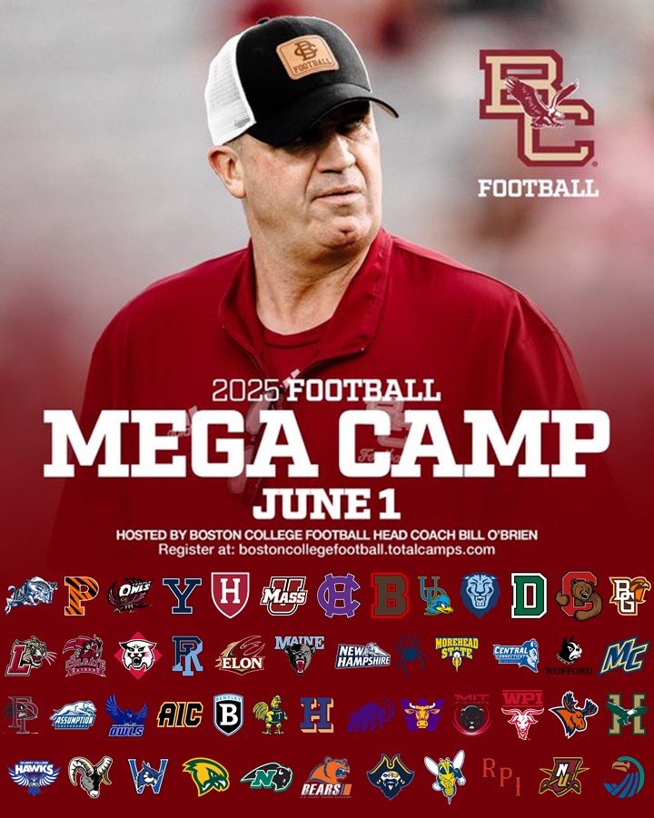Payton husak (@paytonhusak) on Twitter photo Can't wait to take my skills to the Bill O’ Brien Mega Camp on June 1st!🚨
<a href="/BCFootball/">Boston College Football</a> <a href="/mfarrellsports/">Mike Farrell</a> <a href="/CoachHesterFB/">Coach Hester</a> <a href="/MawaeKevin/">Kevin Mawae</a> <a href="/coach_harries/">David Harries</a> <a href="/CoachDCollier/">Drew Collier</a> <a href="/_CoachRodriguez/">Ricky Rodriguez</a> @coachfowler @coachQ Can't wait to take my skills to the Bill O’ Brien Mega Camp on June 1st!🚨
<a href="/BCFootball/">Boston College Football</a> <a href="/mfarrellsports/">Mike Farrell</a> <a href="/CoachHesterFB/">Coach Hester</a> <a href="/MawaeKevin/">Kevin Mawae</a> <a href="/coach_harries/">David Harries</a> <a href="/CoachDCollier/">Drew Collier</a> <a href="/_CoachRodriguez/">Ricky Rodriguez</a> @coachfowler @coachQ