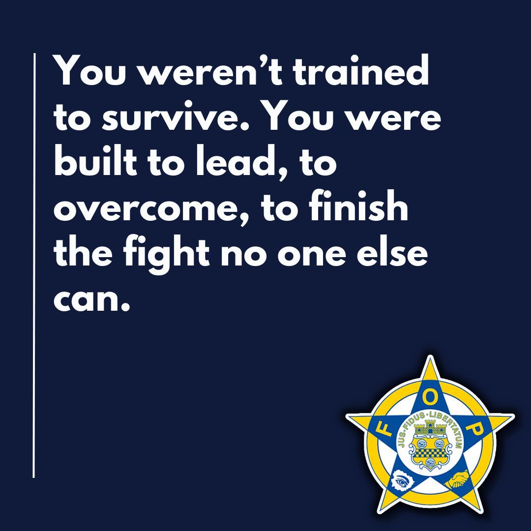 GLFOP's tweet photo. You weren’t trained to survive. You were built to lead, to overcome, to finish the fight no one else can.
#BuiltToLead #OvercomeTheOdds #LeadTheFight #StrongerThanTheRest #LawEnforcementElite https://t.co/41scMjzUGA