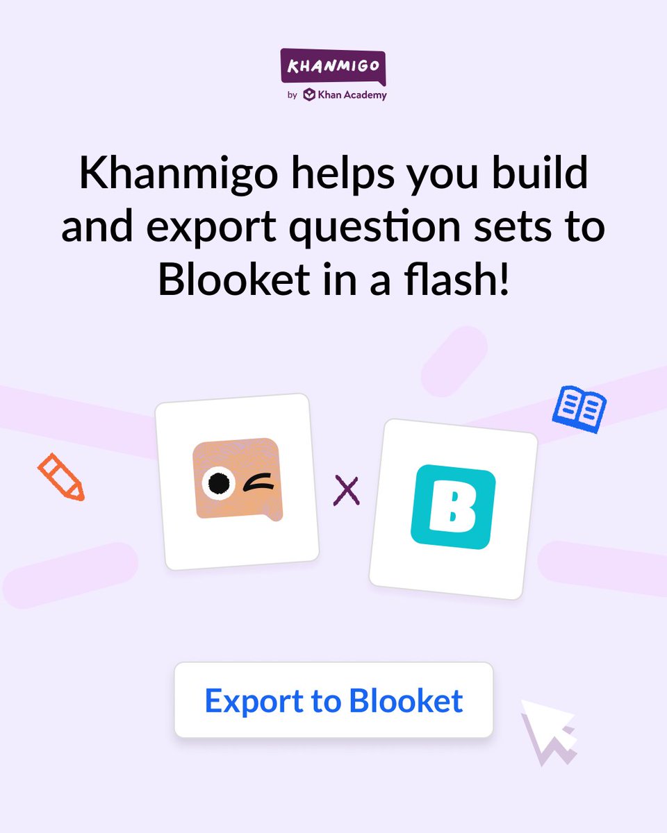 It’s May. Students are wiggly. Everyone’s counting down.

Good news: Khanmigo can whip up a fun question set and export it straight to @playblooket. 🎉

Less prep for you, more joy for them. 👉brnw.ch/21wSXFN