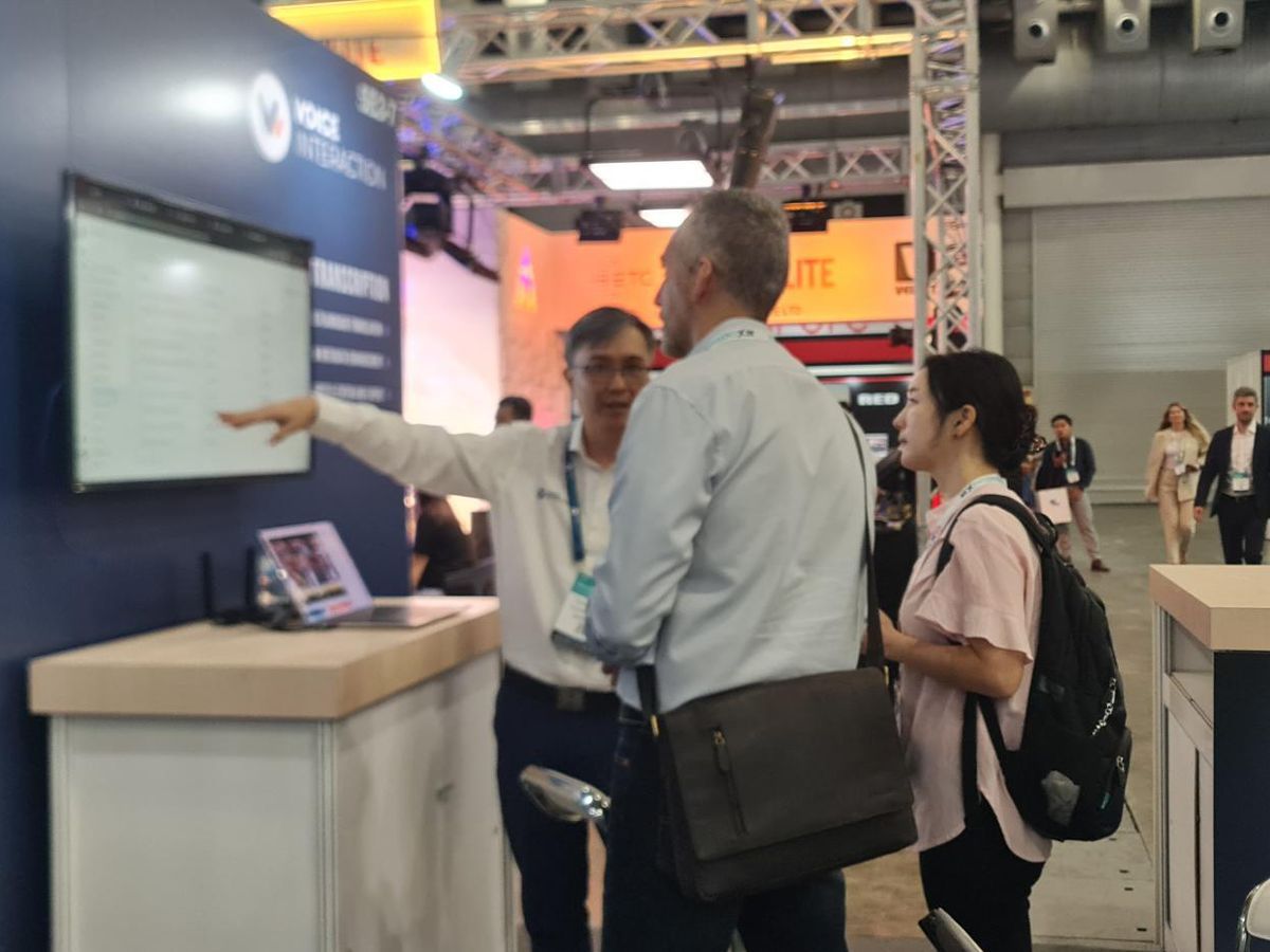 🎬 Day 1 at BroadcastAsia is here!

📍 Come meet the VoiceInteraction team at Stand 5E3-7 and discover:
✅ Live subtitling in multiple languages
✅ Transcription and translation workflows
✅ Smart clipping for content repurposing

Let’s talk!