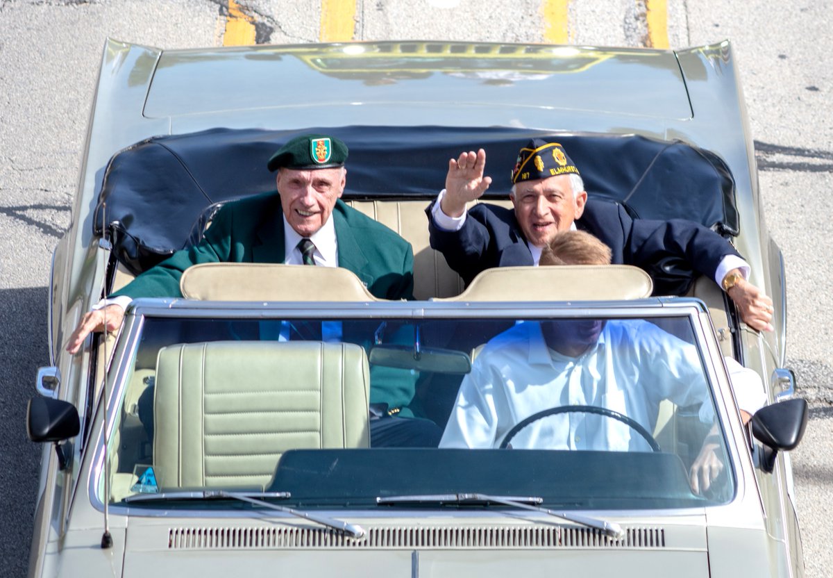 Led by the Bogan Computer Technical High School Color Guard Cadets, ECCI staff and members marche in the 107th Annual Elmhurst Memorial Day Parade through downtown Elmhurst on May 26.