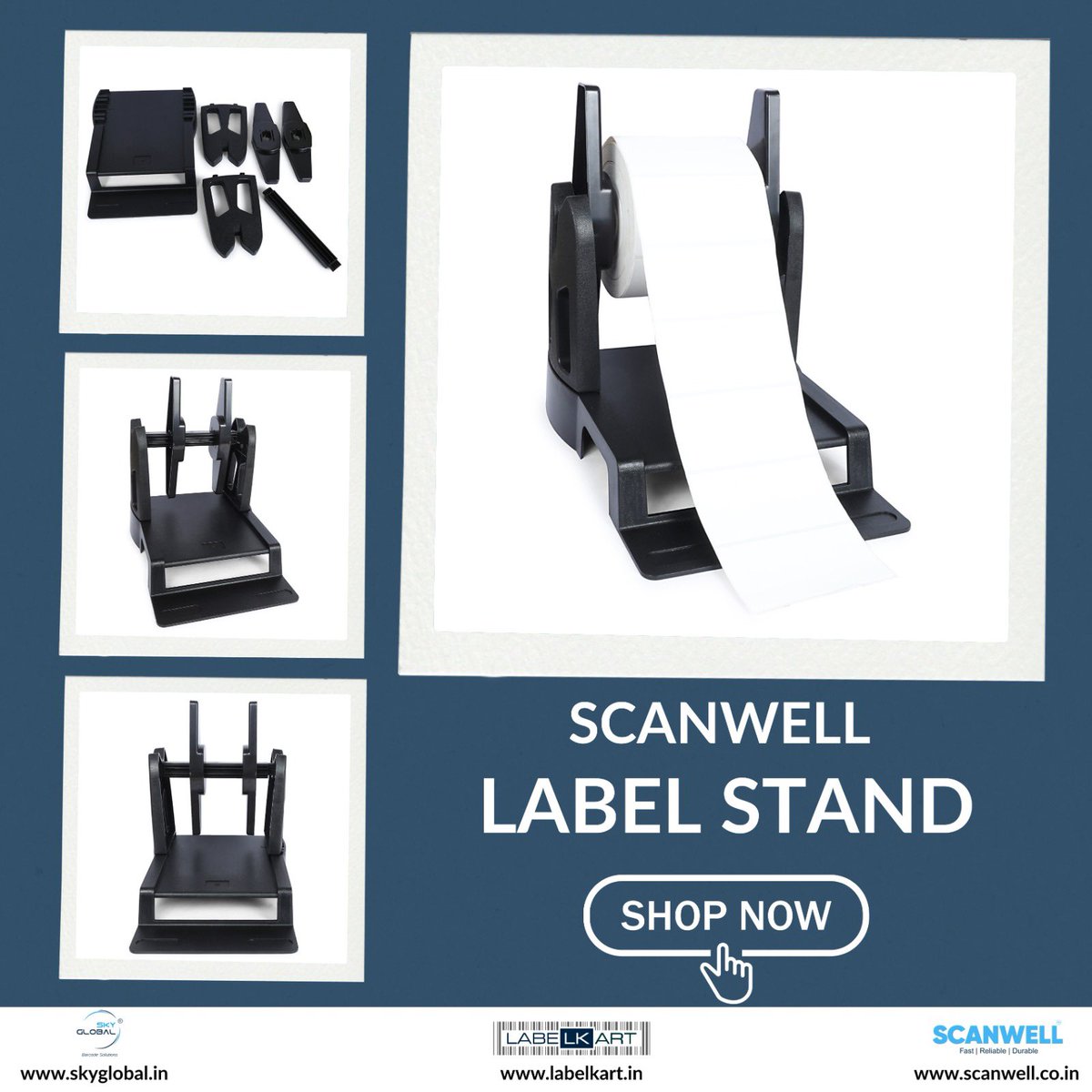 SkyGlobalIndia's tweet photo. The Scanwell Label Stand is a product offered by Scanwell, an Indian manufacturer specializing in barcode technology solutions. ✨

#skyglobal #skyglobalpvtltd #labelkart #scanwell #labelkartin #aidc #TSC #TE244 #Printer #Head #OEM #printerhead #barcodeprinter #barcodeprinter https://t.co/ZP4ExViqNQ