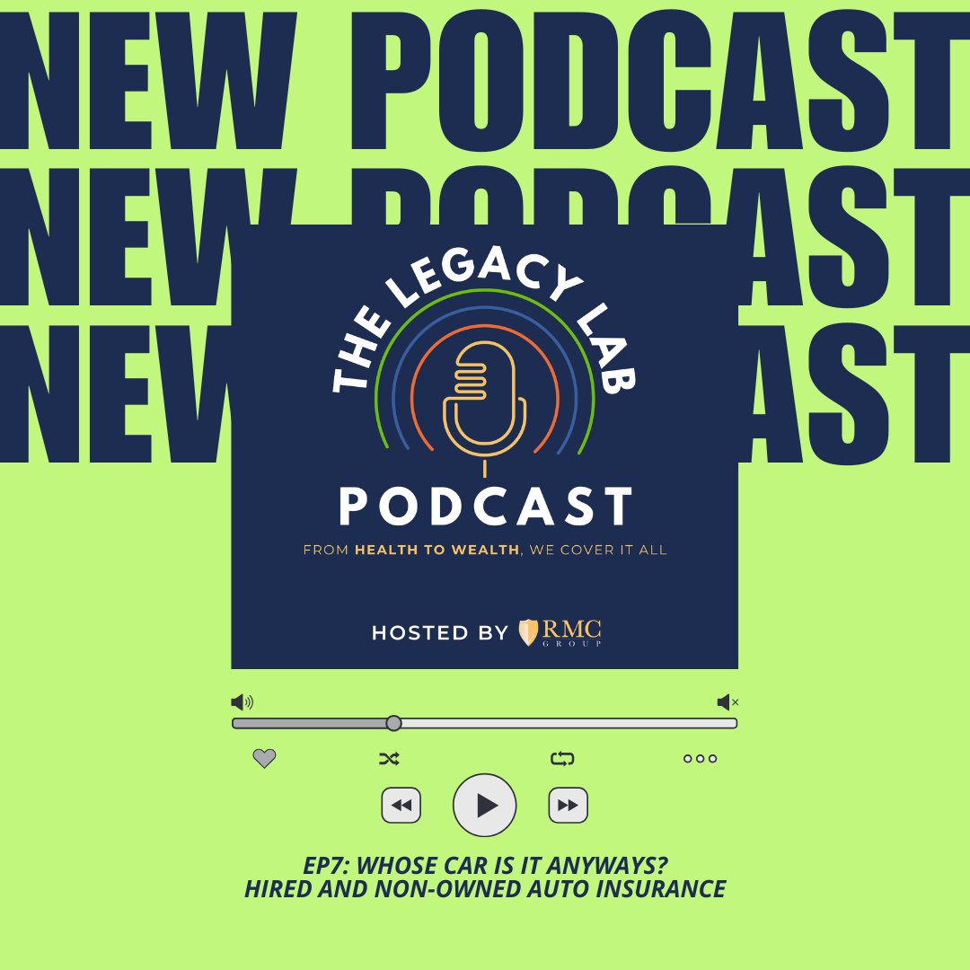rmcgp's tweet photo. NEW episode of The Legacy Lab Podcast is now live 🎧In this episode we break down what hired and non-owned auto insurance is, what it covers, and why it’s a critical safeguard for many business owners. Listen here >> https://t.co/ZF1zwy5aT6 https://t.co/VWw8mRsLxU