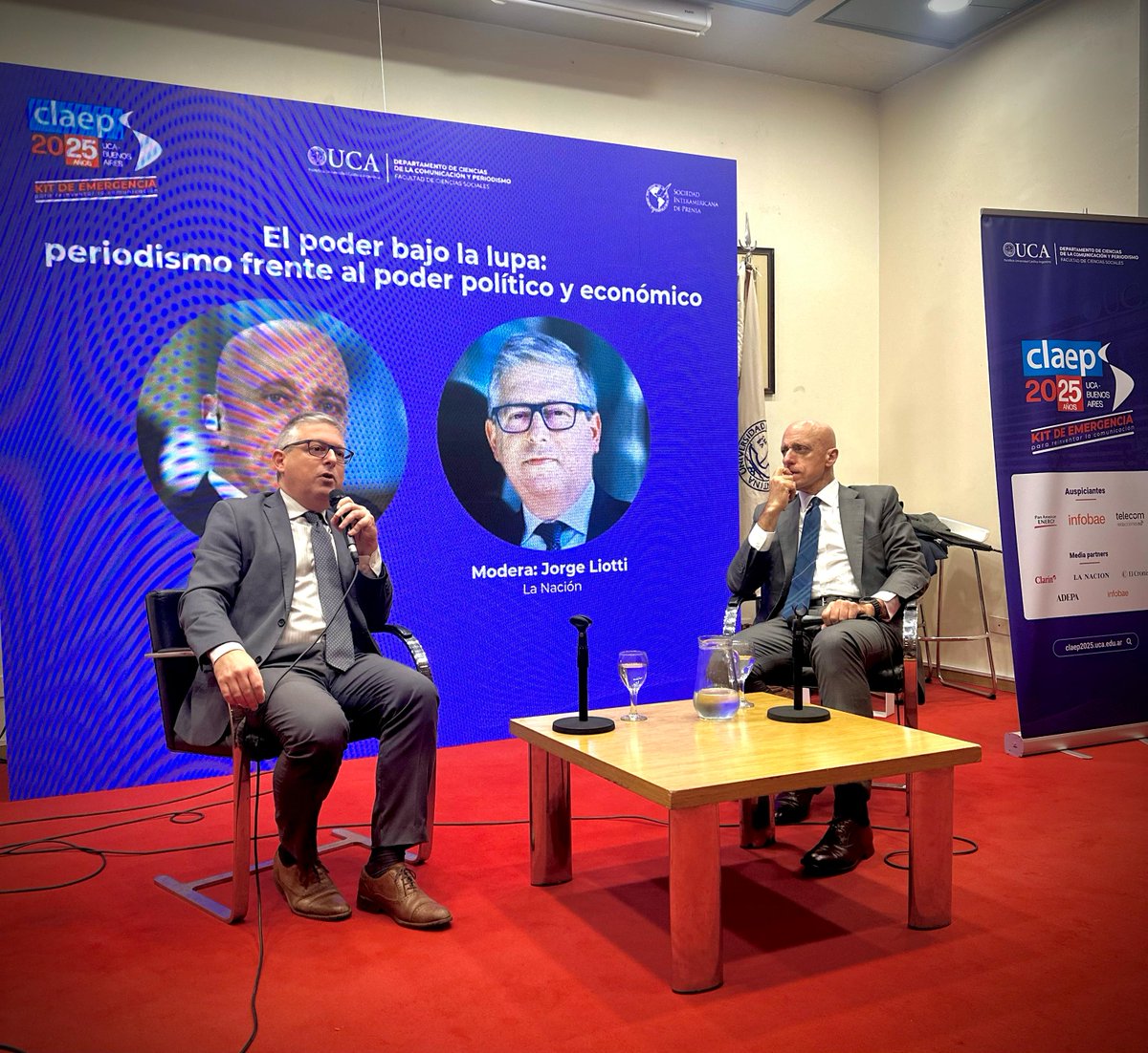 🗣️ Conversatorio | El poder bajo la lupa
 Periodismo frente al poder político y económico 🏛️💰📰
🎤 Carlos Pagni – La Nación
🧑‍💼 Moderador: Jorge Liotti
Una reflexión profunda sobre el rol del periodismo frente a las esferas de poder, en el marco del Encuentro CLAEP 2025.