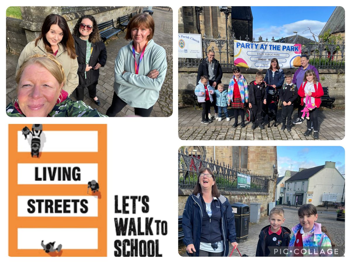 DalryPrimary's tweet photo. We enjoyed our Walking Bus this morning. Meet us Wednesday 28th at 8.30am at Dalry Cross. See you then. #walktoschoolweek @LStreetsScot @roadsafetyNAC https://t.co/HRJRYpJcTe