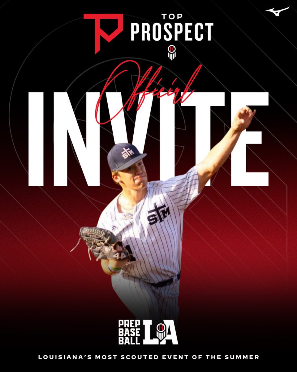 Prep Baseball Louisiana (@prepbaseballla) on Twitter photo #LATPG25: 𝗜𝗡𝗩𝗜𝗧𝗘 𝗔𝗖𝗖𝗘𝗣𝗧𝗘𝗗 🎟️
‘26 Cayden Dartez (St. Thomas More HS) is headed to the 𝐓𝐨𝐩 𝐏𝐫𝐨𝐬𝐩𝐞𝐜𝐭 𝐆𝐚𝐦𝐞𝐬 at <a href="/RaginCajunsBSB/">Louisiana Ragin’ Cajuns® Baseball</a>.
The <a href="/PB_Uncommitted/">Prep Baseball Uncommitted</a> southpaw went 6-3 with a 2.70 ERA and 63 K’s across 51 IP to earn 1st Team All-District honors this #LATPG25: 𝗜𝗡𝗩𝗜𝗧𝗘 𝗔𝗖𝗖𝗘𝗣𝗧𝗘𝗗 🎟️
‘26 Cayden Dartez (St. Thomas More HS) is headed to the 𝐓𝐨𝐩 𝐏𝐫𝐨𝐬𝐩𝐞𝐜𝐭 𝐆𝐚𝐦𝐞𝐬 at <a href="/RaginCajunsBSB/">Louisiana Ragin’ Cajuns® Baseball</a>.
The <a href="/PB_Uncommitted/">Prep Baseball Uncommitted</a> southpaw went 6-3 with a 2.70 ERA and 63 K’s across 51 IP to earn 1st Team All-District honors this