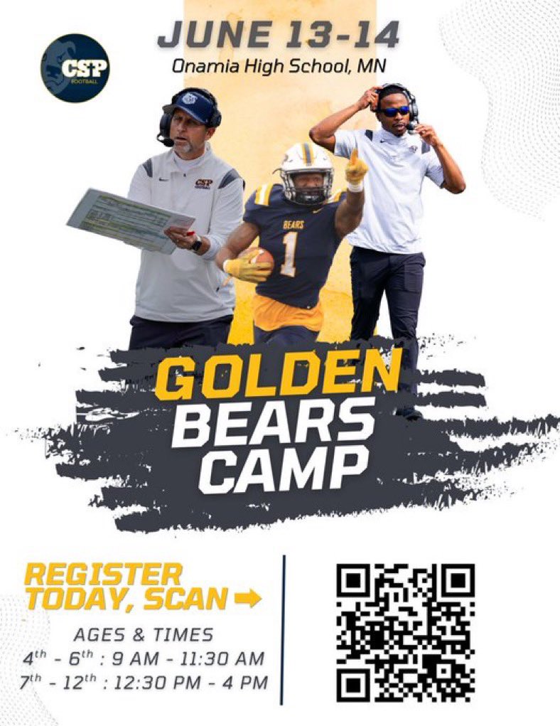 Thank you <a href="/DevinVouk/">Devin Vouk</a> for the camp invite.
