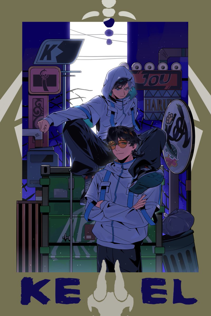 capiusco's tweet image. とがさく/かめさく🐢🌸
KEEL paro💖

合誌のイラスト（フルバーション）解禁されました！