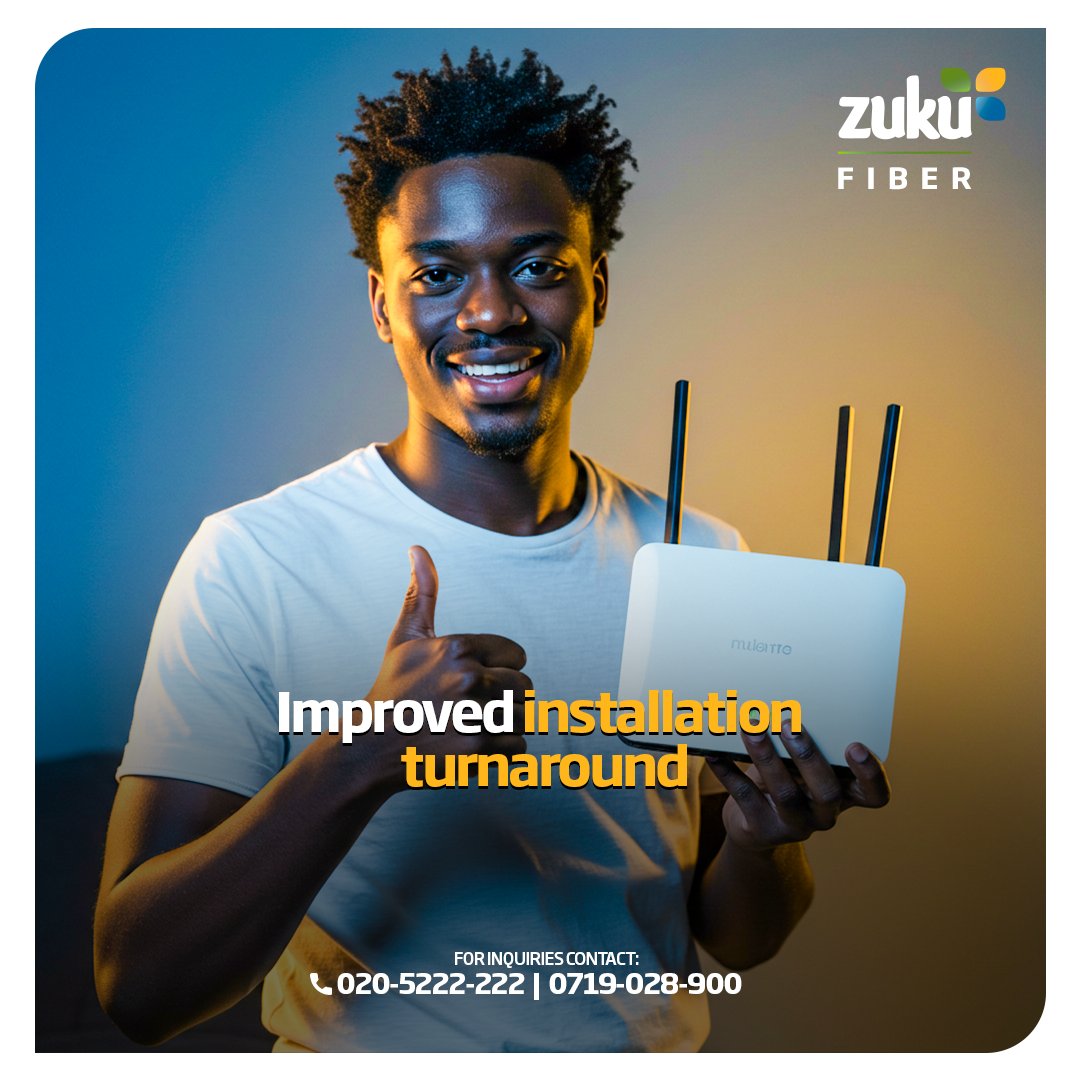 ZukuHome's tweet image. We’re always working to improve your experience  from better service to richer content.
Talk to us today: Call: 020-5222-222
#GetMoreForLess
#ZukuTriplePlay