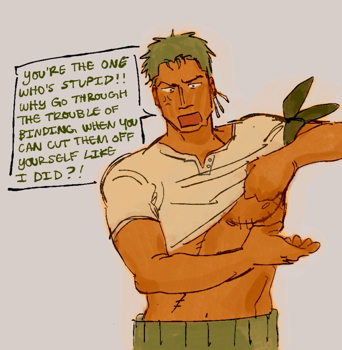 and sanji binds #zosan (1/2)