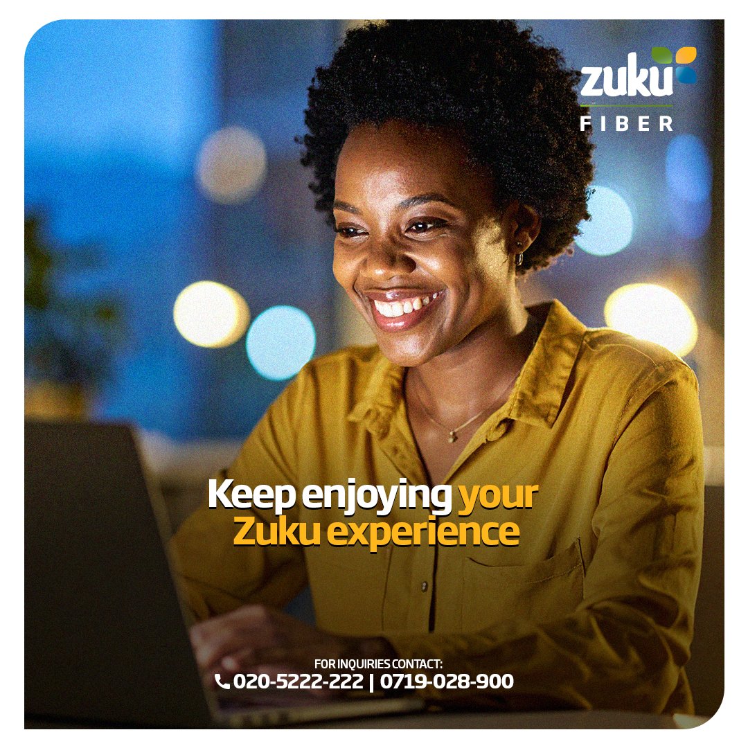 ZukuHome's tweet image. We’re always working to improve your experience  from better service to richer content.
Talk to us today: Call: 020-5222-222
#GetMoreForLess
#ZukuTriplePlay
