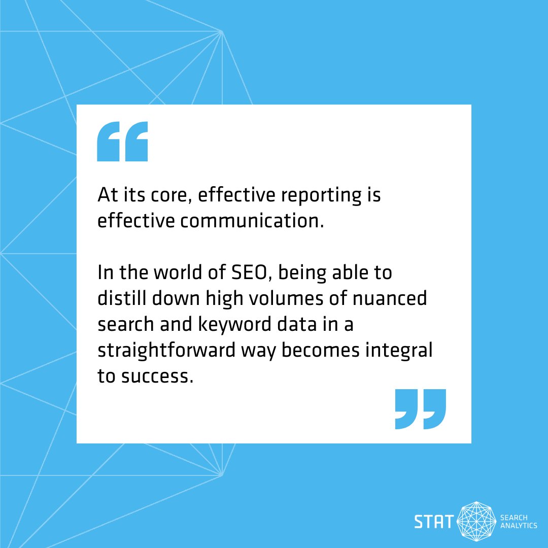 STAT Search Analytics (@getstat) on Twitter photo ICYMI: Weāre cracking the code to successful SEO reporting in our article over on <a href="/sejournal/">SearchEngineJournalĀ®</a> šµļø
Check it out: bit.ly/3SXL1Hu š ICYMI: Weāre cracking the code to successful SEO reporting in our article over on <a href="/sejournal/">SearchEngineJournalĀ®</a> šµļø
Check it out: bit.ly/3SXL1Hu š