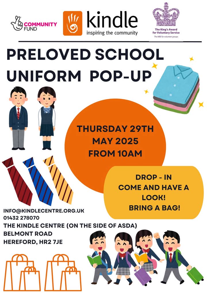 Free school uniform <a href="/KindleSouthWye/">The Kindle Centre</a>