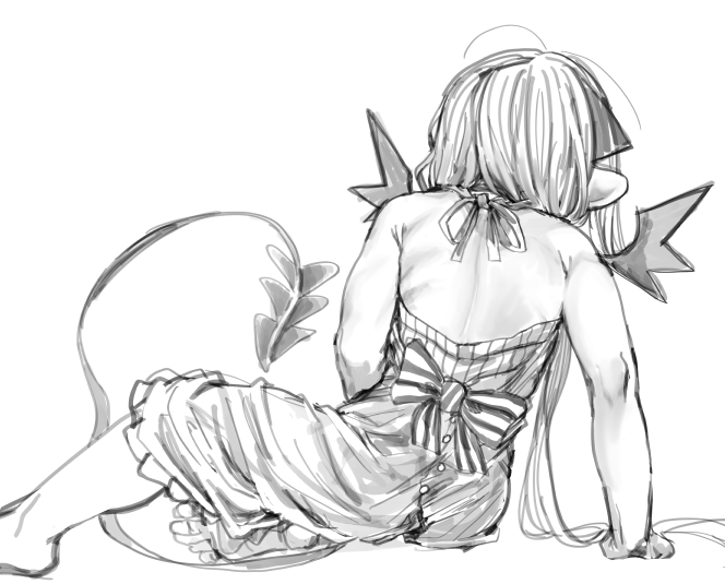 そうでもないイラスト2枚でちょっとえっちなイラストを挟む 