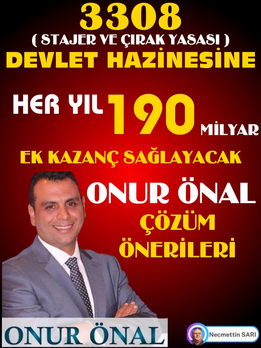 Birlikte başaracağız.‼️
🇹🇷🇹🇷🤘🤘🇹🇷🇹🇷
<a href="/RTErdogan/">Recep Tayyip Erdoğan</a> 
<a href="/RTEdijital/">Erdoğan Dijital Medya</a> 
<a href="/dbdevletbahceli/">Devlet Bahçeli</a> 
<a href="/MHP_Bilgi/">MHP</a> 
<a href="/Mustafa_Destici/">Mustafa Destici</a> 
<a href="/_cevdetyilmaz/">Cevdet Yılmaz</a> 
<a href="/memetsimsek/">Mehmet Simsek</a> 
<a href="/isikhanvedat/">Prof. Dr. Vedat Işıkhan</a> 
<a href="/Onuronal_/">Onur Önal</a> 
👇👇👇👇
Ayrıştırmaya Son Verin
#ÇırakVeStajyerler
#AvrupadaSigortalı
#TürkiyedeSgksız
