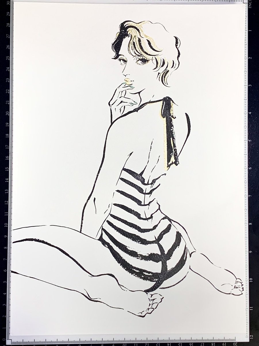 今日も良い絵が描けた❤️‍🔥

6月のイベントに持って行きます✨
6/13〜17はラフォーレ原宿6Fへ是非お越しくださいませ☺️

使用画材:墨液、顔彩 