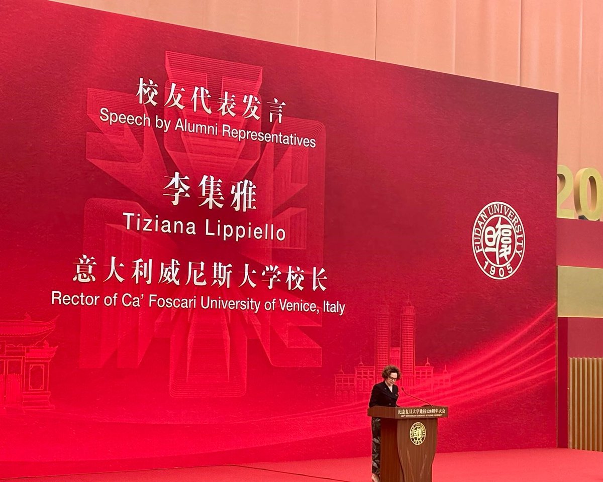 Tiziana Lippiello (@tlippiello) on Twitter photo 🇨🇳At the 120th anniversary of <a href="/FudanUniversity/">Fudan University</a> I had the honour of speaking as an alumna to celebrate an institution that has made a lasting impact on my personal and professional journey. Its motto, Rich in knowledge and tenacious of purpose, feels more relevant than ever today. 🇨🇳At the 120th anniversary of <a href="/FudanUniversity/">Fudan University</a> I had the honour of speaking as an alumna to celebrate an institution that has made a lasting impact on my personal and professional journey. Its motto, Rich in knowledge and tenacious of purpose, feels more relevant than ever today.