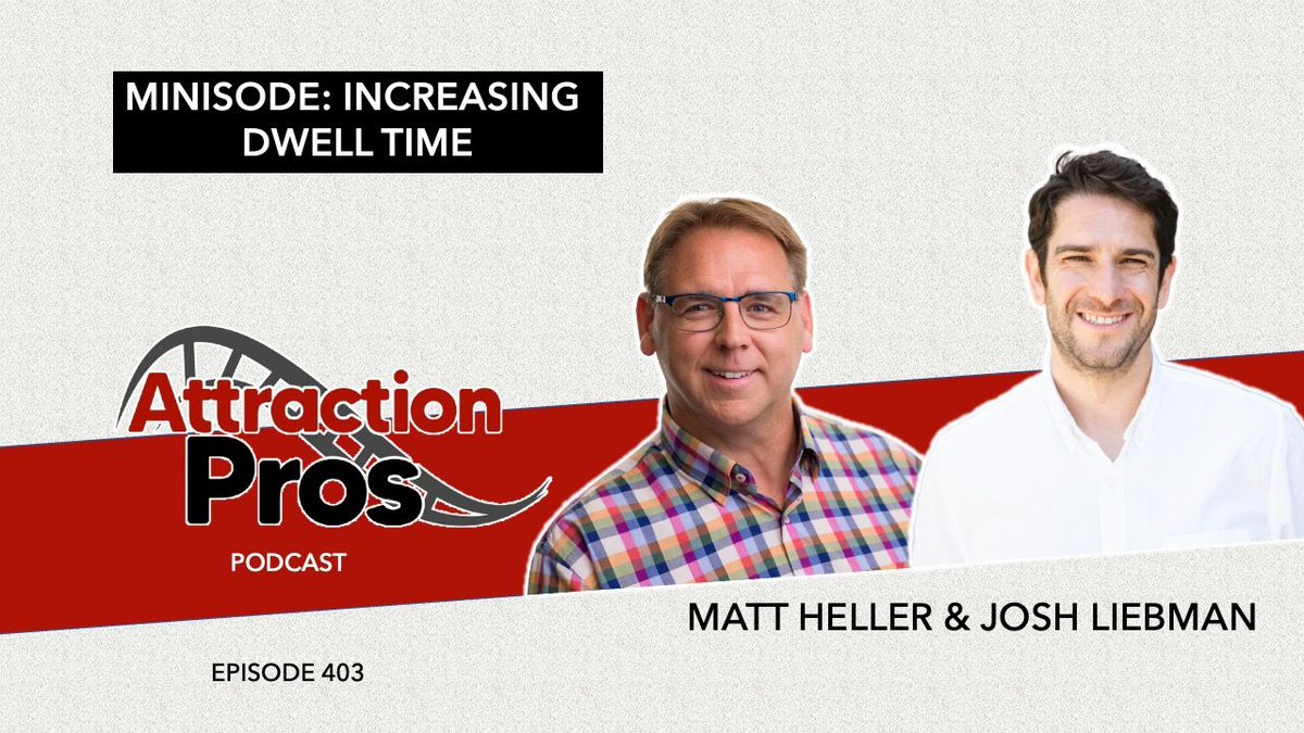 AttractionPros (@attractionpros) on Twitter photo #AttractionPros Podcast - Episode 403: Matt and Josh talk about guest engagement, dwell time, and storytelling
Full episode available here ⤵️
buff.ly/3Dl8GKj
(sponsored by <a href="/GatemasterTech/">Gatemaster Technology</a>) #AttractionPros Podcast - Episode 403: Matt and Josh talk about guest engagement, dwell time, and storytelling
Full episode available here ⤵️
buff.ly/3Dl8GKj
(sponsored by <a href="/GatemasterTech/">Gatemaster Technology</a>)