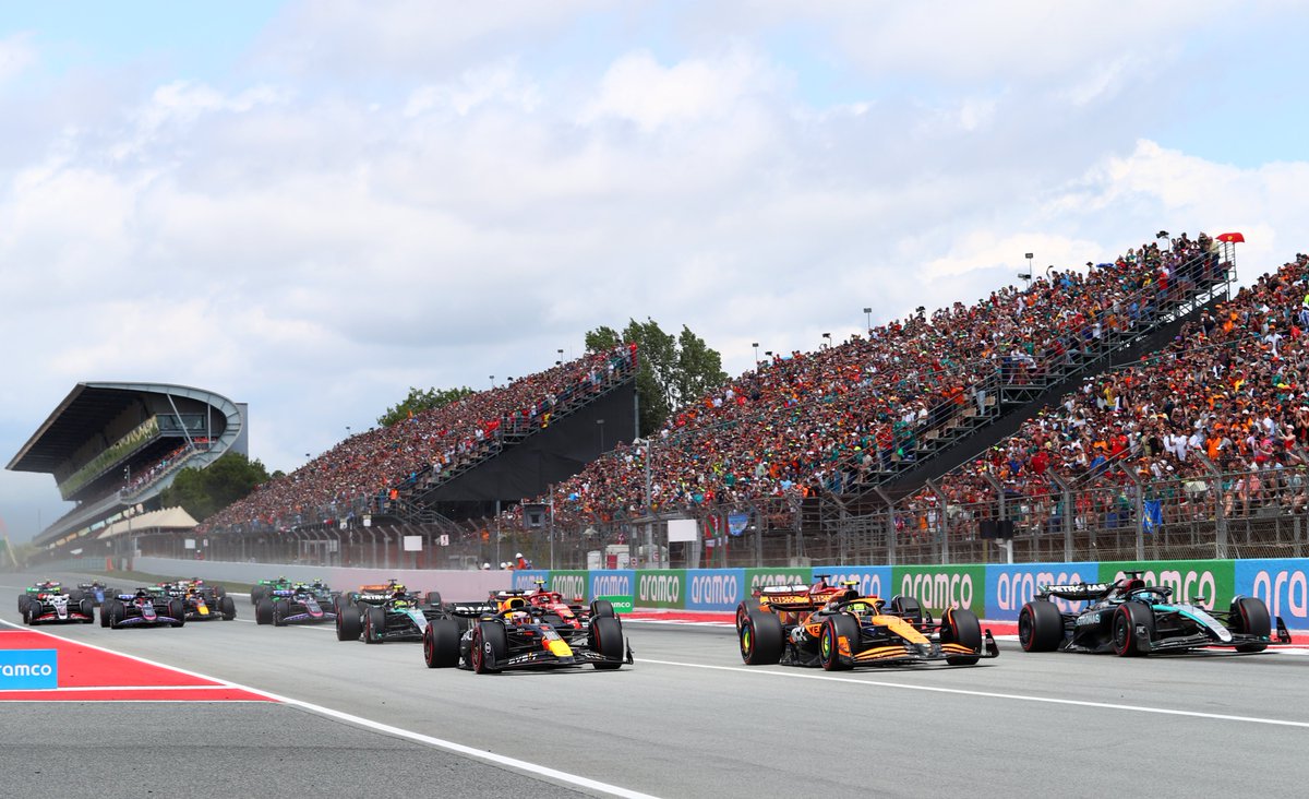 F1's tweet photo. Always an incredible atmosphere at the #SpanishGP ❤️💛

#F1 https://t.co/dKwxA8Nsy6
