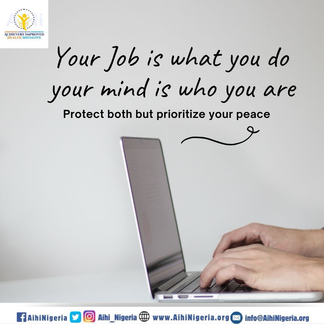 Work is important, but your mental well-being matters more. A healthy mind fuels better work, stronger relationships, and a more fulfilling life.

#PrioritizeYourPeace #MentalHealthAtWork #AIHIWellness #MondayMindset #WorkLifeBalance #AIHICommunityCare #YouMatter