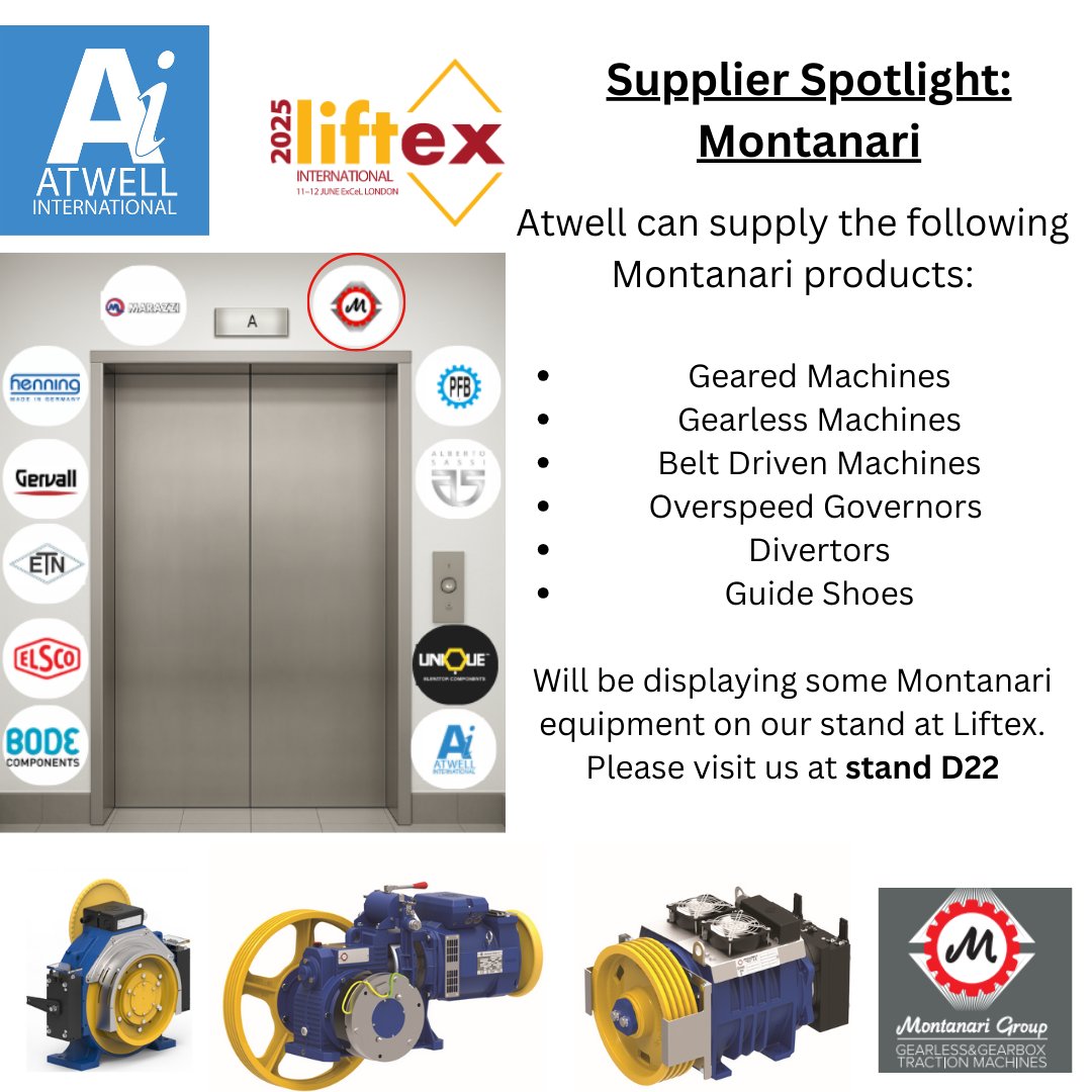 SUPPLIER SPOTLIGHT: Montanari. Visit us at <a href="/LiftexShow/">LIFTEX 2025</a>  where you’ll get the opportunity to view a Montanari machine and discuss any projects with us.
 
#AtwellInternational #Montanari #Liftex2025