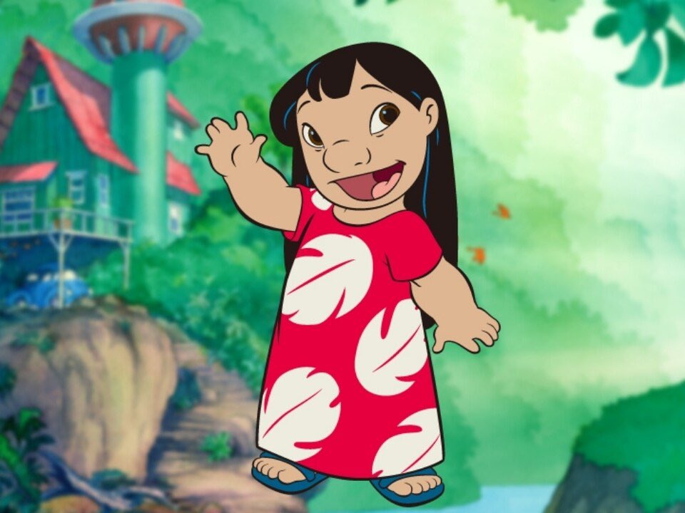 ネッカチーフやリボンがリロが着ている服と同じデザインなのは、オハナ