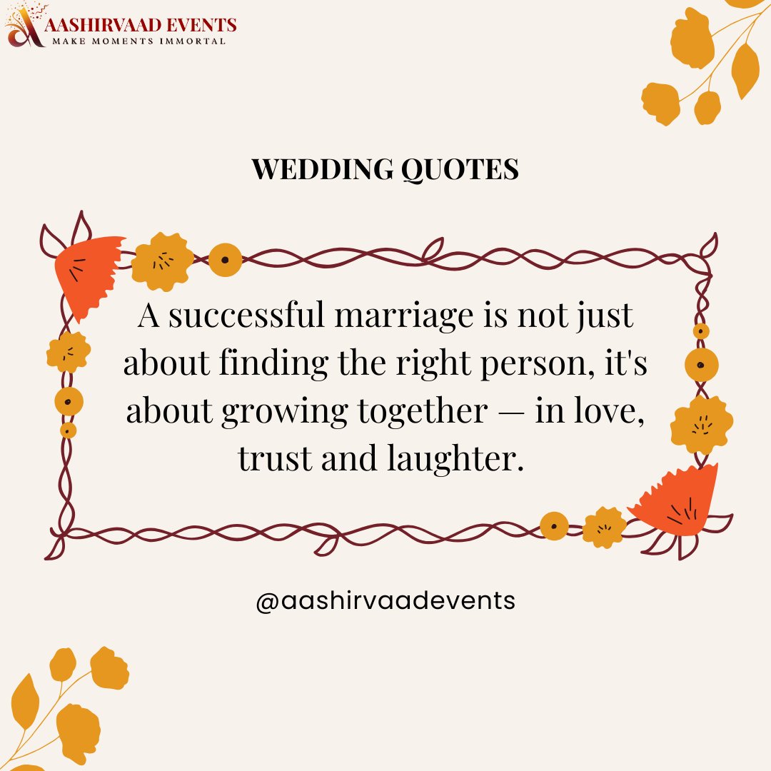 aashirvaadevent's tweet photo. "Shaadi sirf ek rishte ka naam nahi…
Ye ek safar hai — do logon ka, do dilon ka, ek hi raaste par." 💍
At Aashirvaad Events, we don’t just plan weddings.
We celebrate commitment, companionship, and love.
.
.
. Follow us for daily wedding inspiration.
.
#Weddingquote #wedding https://t.co/LTblacV5Ga