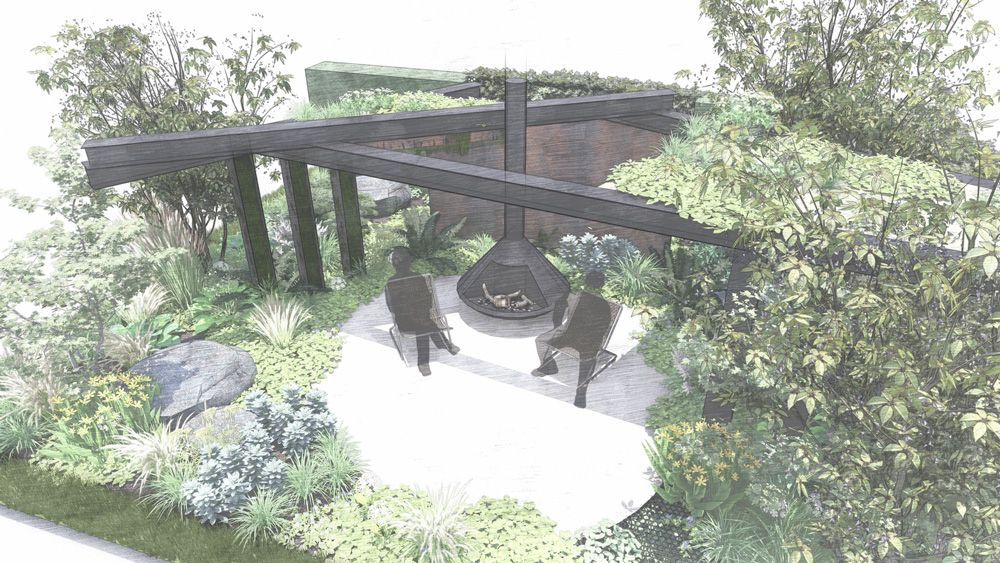 The Support Garden – Bord Bia Bloom Medium Show Garden by Designer Joe Eustace - HorticultureConnected.ie buff.ly/iI8rOtK #bordbiabloom #DesignerJoeEustace #showgarden