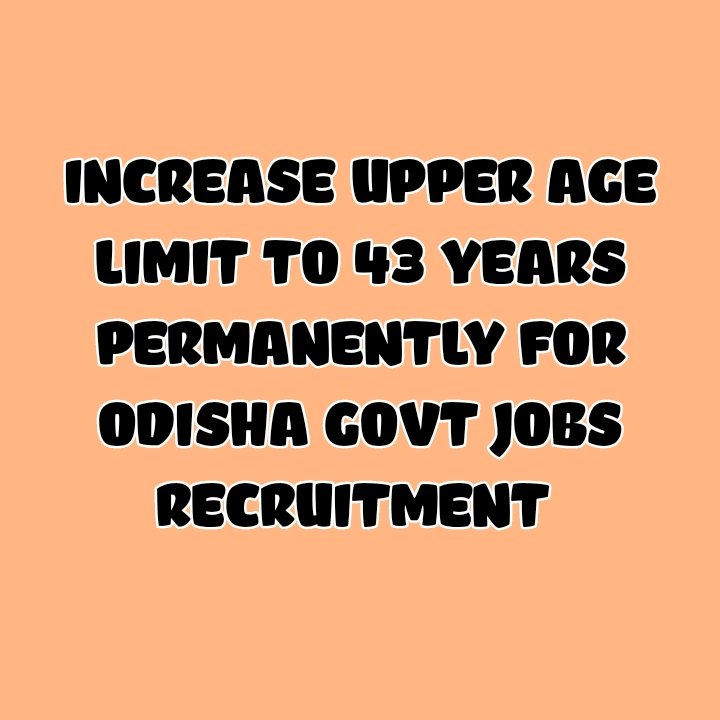 SabitriMahakud's tweet photo. @Chitta_ranjan23 @CMO_Odisha @SecyChief @dept_ga @KVSinghDeo1 @PravatiPOdisha @GovernorOdisha @MahalingMukesh @otvnews @BJP4Odisha @dpradhanbjp @MohanMOdisha @SampadSwainBJP @suryabanshibjp @dr_kcmahapatra @GMohapatraBjp @RabiNaikBJP @PrithivirajBJP @sureshpujariofc Please increase the upper age limit upto 43years permanently in odisha job notification https://t.co/J9ZPOCPlLo