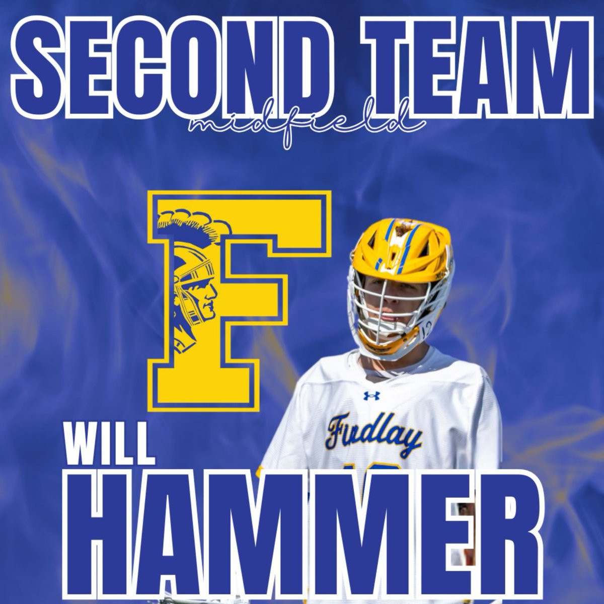 Congrats to Will Hammer on earning Second Team NLL honors! 🥍 Your hard work and consistency made a big impact all season. A well-deserved recognition! #TrojanTrue