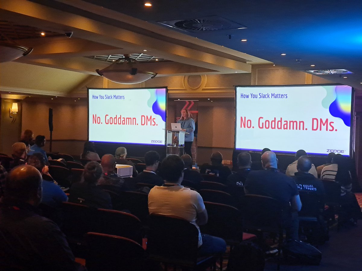 Communication matters! Georgina Armstrong show us how to have happy productive remote teams. #Devconf2025