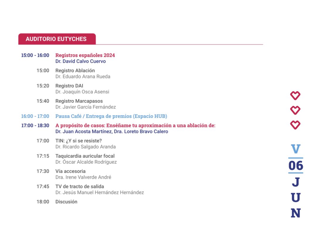 Asociación del Ritmo Cardiaco (@ritmo_sec) on Twitter photo Después de 🍽️ toca REGISTROS ESPAÑOLES 2024 <a href="/secardiologia/">Soc Esp Cardiología</a> y terminamos aprendiendo con CASOS DE ABLACIÓN en distintos sustratos <a href="/OscarAlcalde4/">Oscar Alcalde</a> Después de 🍽️ toca REGISTROS ESPAÑOLES 2024 <a href="/secardiologia/">Soc Esp Cardiología</a> y terminamos aprendiendo con CASOS DE ABLACIÓN en distintos sustratos <a href="/OscarAlcalde4/">Oscar Alcalde</a>