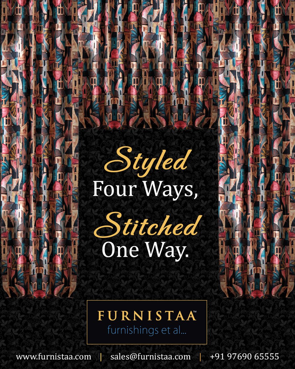 furnistaa's tweet photo. A Fabric Design, Styled Every Way. 💫

Explore now: https://t.co/G9Ttg4sL8r

#furnistaa #styledbyfurnistaa #interiorstyling #fabricstore #furnishingfabrics #architecture #interiordesign #homedecor #beautifyyourhome #furnishing #luxury #mumbaiinterior #mumbai https://t.co/3XpAgVu4Xe