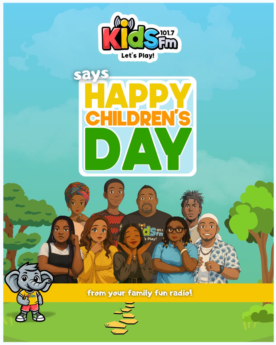 It is the most important day of the year! It's Children's Day! 😍🔥🎉
_
From all of us at Kids FM, we wish all the amazing kids and families, more love, happiness, and family fun today and forever! 🎉🥰😘
_
#Kidsfmng #Kidsfmnigeria #HappyChildrensDay #FamilyFun #HappyKids