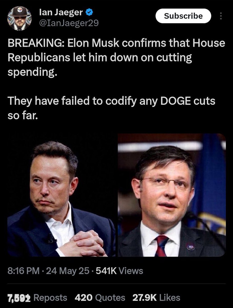 WHLeavitt's tweet image. Do you support codifying DOGE cuts?

Let Congress hear your voices! @SpeakerJohnson @LeaderJohnThune are tagged, so they can see your comments.

A. Hell yes
B. No