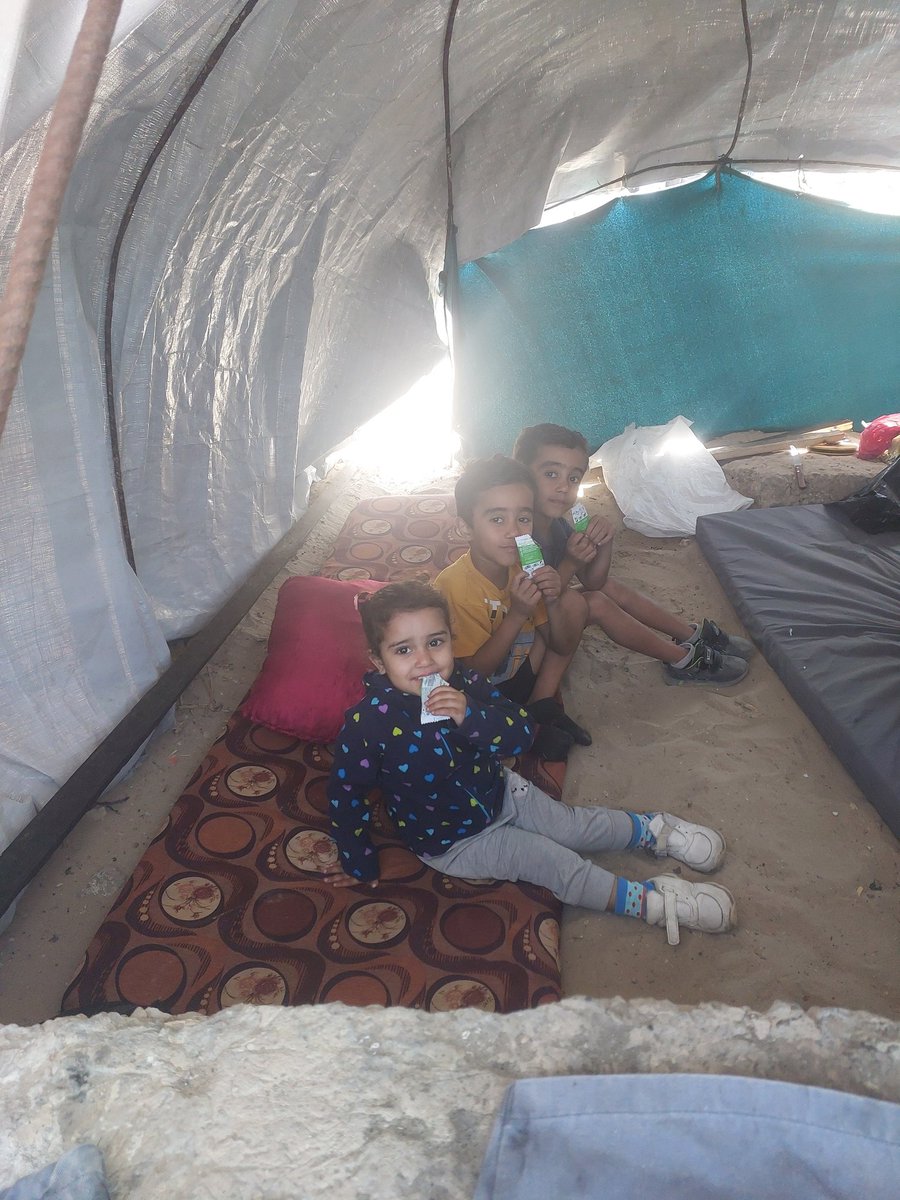 wdmr28280815's tweet photo. 💔Hello
I am still in my small tent and no one is donating and no one is looking at what is happening in Gaza. We are dying, my children, without food or water. Please, I need to build a tent. I am waiting for you, guys. Please help these three children.🙏
https://t.co/OJ4FRArqSy https://t.co/FXHrmIbHnv