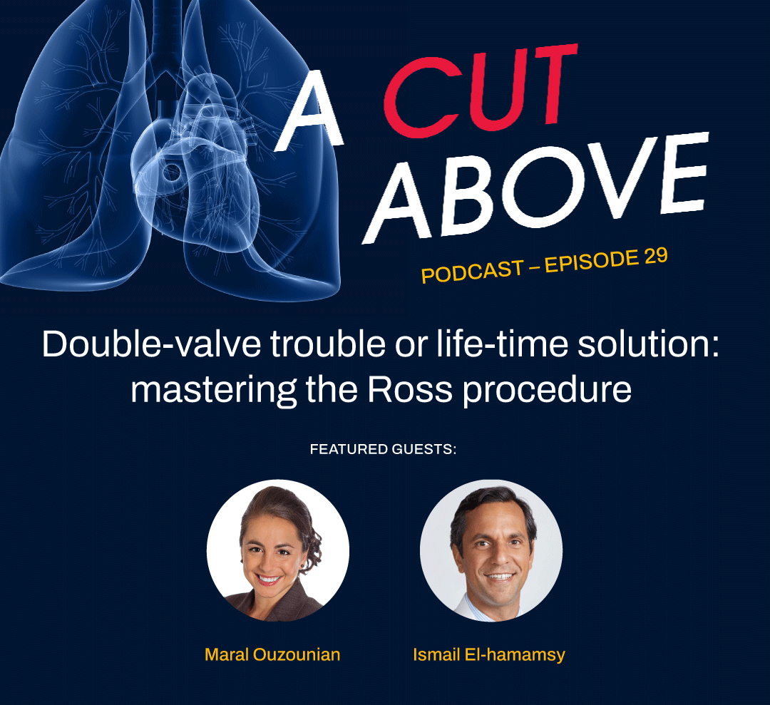 EACTS (@eacts) on Twitter photo A new episode of A Cut Above is out now! 🎙️🎧
Recorded at the <a href="/AATSHQ/">AATS</a> Annual Meeting in Seattle, this episode dives deep into the resurgence of the Ross procedure with expert guests Ismail El-Hamamsy and Maral Ouzounian.
Together with our hosts, <a href="/Can_GoTe/">Can Gollmann-Tepeköylü</a> and <a href="/miia_ll/">Miia Lehtinen</a>, they A new episode of A Cut Above is out now! 🎙️🎧
Recorded at the <a href="/AATSHQ/">AATS</a> Annual Meeting in Seattle, this episode dives deep into the resurgence of the Ross procedure with expert guests Ismail El-Hamamsy and Maral Ouzounian.
Together with our hosts, <a href="/Can_GoTe/">Can Gollmann-Tepeköylü</a> and <a href="/miia_ll/">Miia Lehtinen</a>, they
