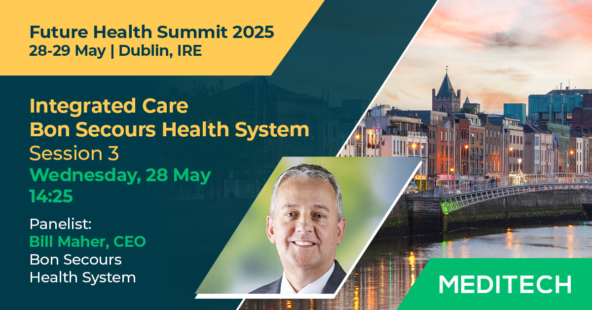 Excited to see Bill Maher, CEO of Bon Secours Health System, speak at #FHSummit25 on Integrated Care.

As chronic care shifts to the community, how do we bridge gaps across self-care, GPs, and hospitals?

📍 Dublin, 28–29 May

#DigitalHealth #HealthcareInnovation #IntegratedCare
