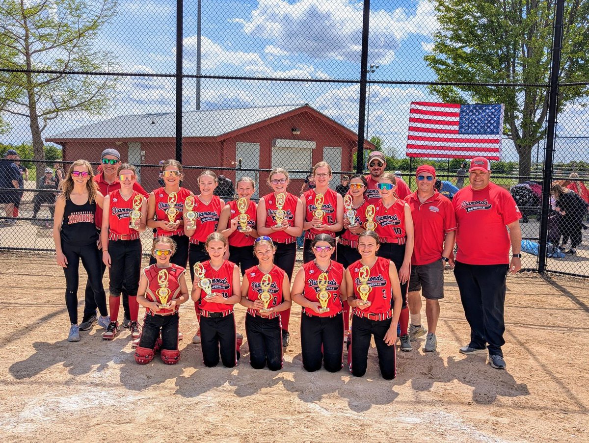 NaperDiamondsFP's tweet photo. Naperville Diamonds 12U Buhot got their first tournament championship of the season with a 5-0-1 record on the weekend at the Algonquin Aces Memorial Bash. Congratulations ladies!!! 💎🥎🎉 https://t.co/EtCOOnvzeR