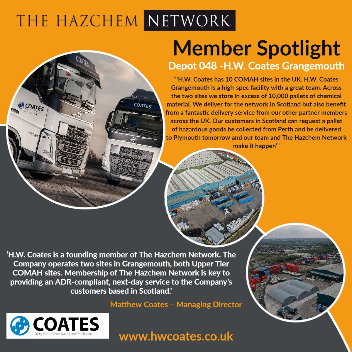 The Hazchem Network (@hazchemnetwork) on Twitter photo HW Coates are today's member spotlight Get in touch today with their sales team if you have hazardous warehouse or transport freight you need assistance with.
π - 01324 495 400
βοΈ - gmtraffic@hwcoates.co.uk
#logistics #chemicals #transport #chemicallogistics #scotland #COMAH HW Coates are today's member spotlight Get in touch today with their sales team if you have hazardous warehouse or transport freight you need assistance with.
π - 01324 495 400
βοΈ - gmtraffic@hwcoates.co.uk
#logistics #chemicals #transport #chemicallogistics #scotland #COMAH