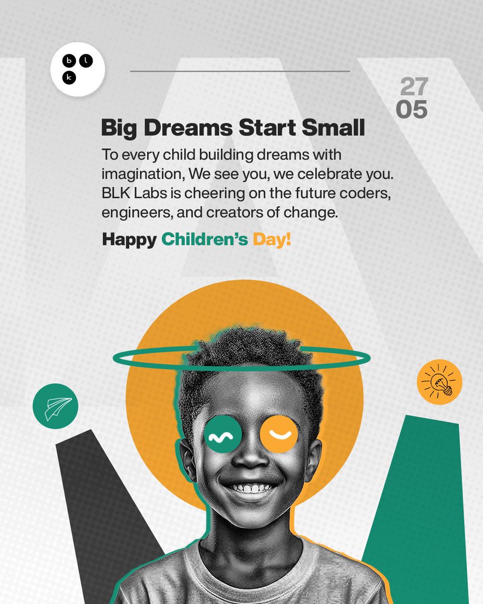 blk_labs's tweet image. Happy Children&apos;s Day